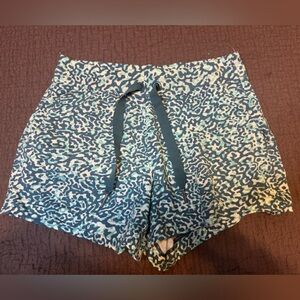 Athleta Blue and White Athletic Shorts